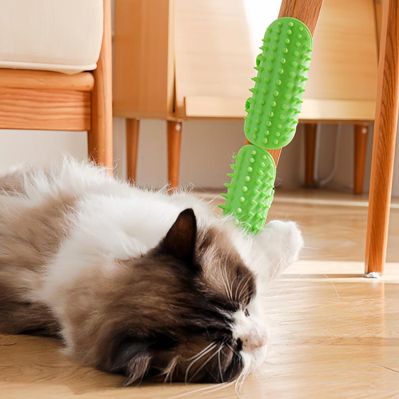 2/1PCS Pet Cat Hair Removal Massage Comb Cat Scratching Rubbing Brush Grooming Self Cleaning Wall Corner Scratcher Comb Pet Care