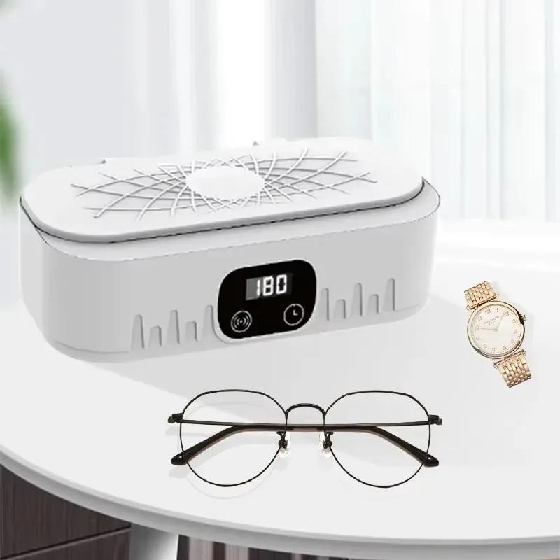 Ultraschallreiniger 600ML 40KHz Hochfrequenz Große Kapazität Ultraschallreinigungsmaschine für Schmuck Brillen Uhr Zahnersatz