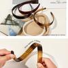 Korean retro striped glossy headband fashionable amber toothed non-slip headband PC advanced sense cranial top hairpin woman