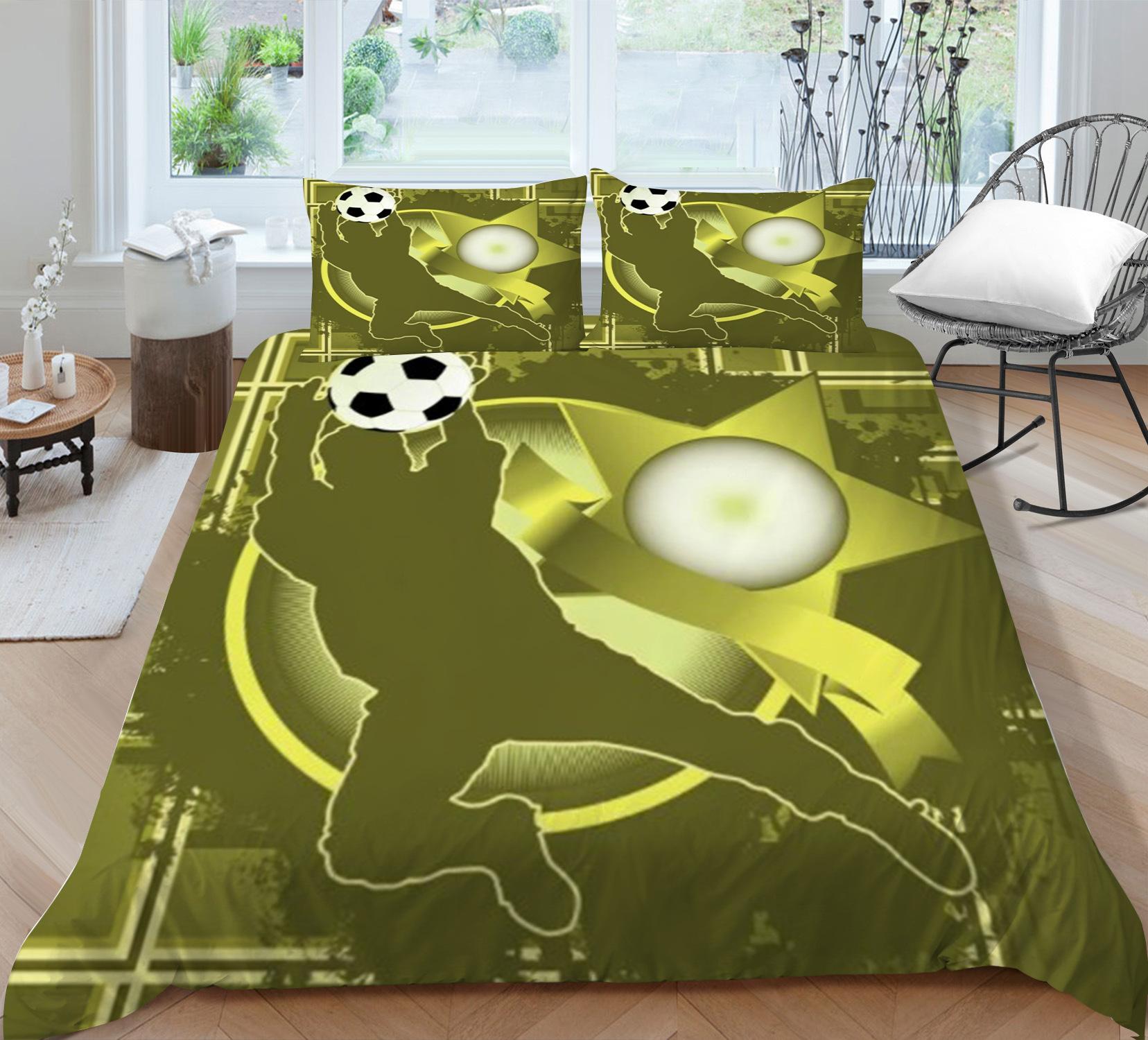 

Quilt Cover Pillowcase Two Or Three-Piece Set Ball Series 3D Digital Printing Polyester EU single 135*200