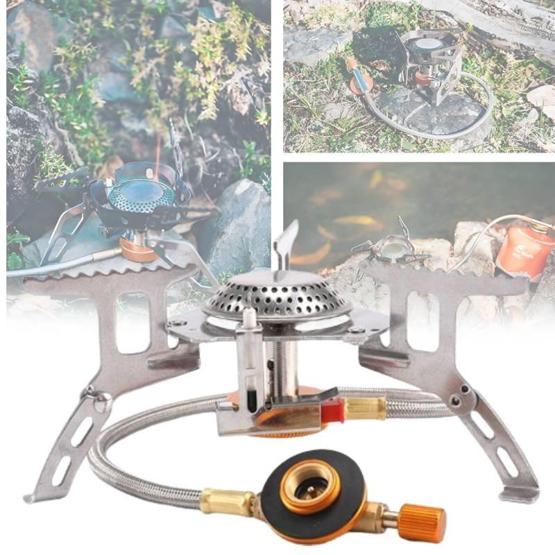 Outdoor Stove Portable Compact Camping Fishing Gas Heater Cooker Supplies Tools