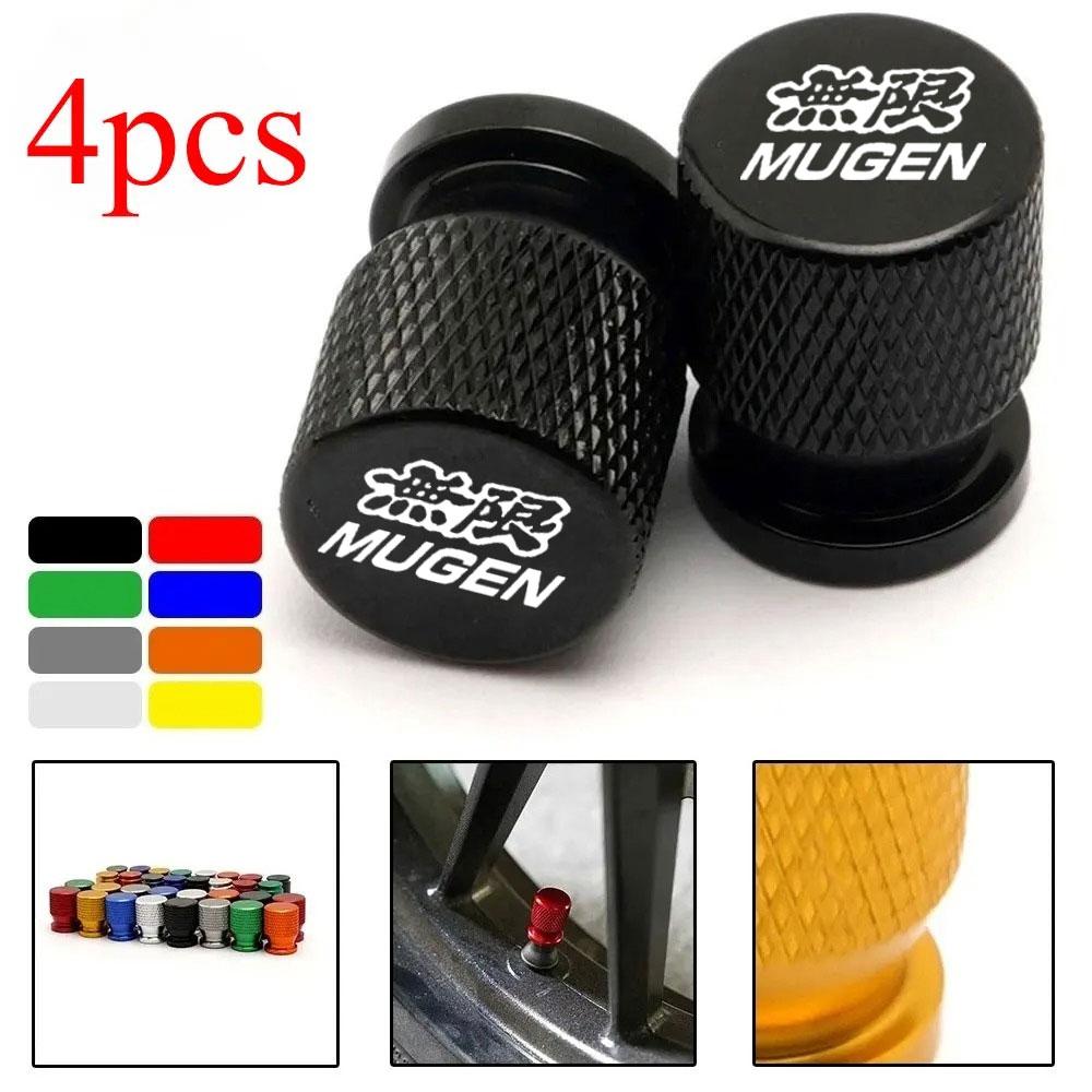 4Pcs Car Wheel Tire Valve Caps Tyre Stem Covers Airdust Waterproof For Honda Mugen CB400 CB650F CBF CBR250RR CRF SH300 NC750 Stem Caps1