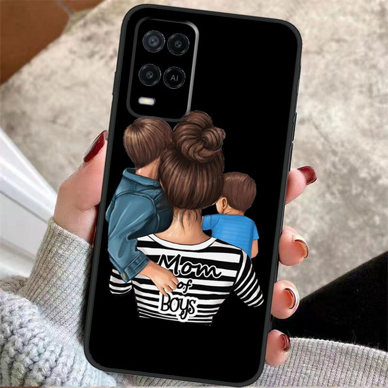 

Super Dad Mom Baby Girl Twin Case For Oppo A5 Pro A38 A58 A78 A98 A54 A74 A94 A18 A57 A17 A77 A80 A60 A40 A96 A76 A16 A15 OPPO A74 5G