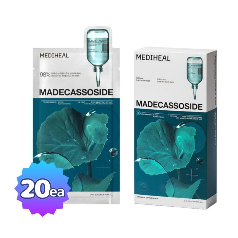 [MEDIHEAL] Madecassoside Essential Mask 24ml x 20ea Intensive Soothing & Blemish Care Bulk Set