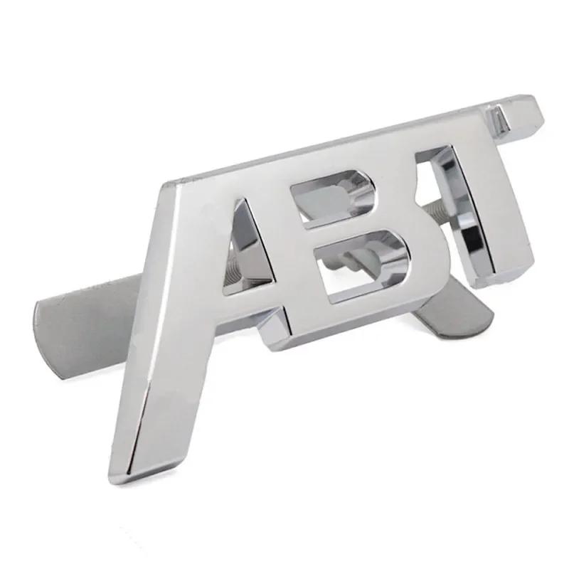 3D Metal ABT Logo Front Grill Side Fender Badge Rear Trunk Boat Emblem Car Sticker For VW A3 A4 A5 A6 A7 A8 Q3 Q7 Q7 TT RS