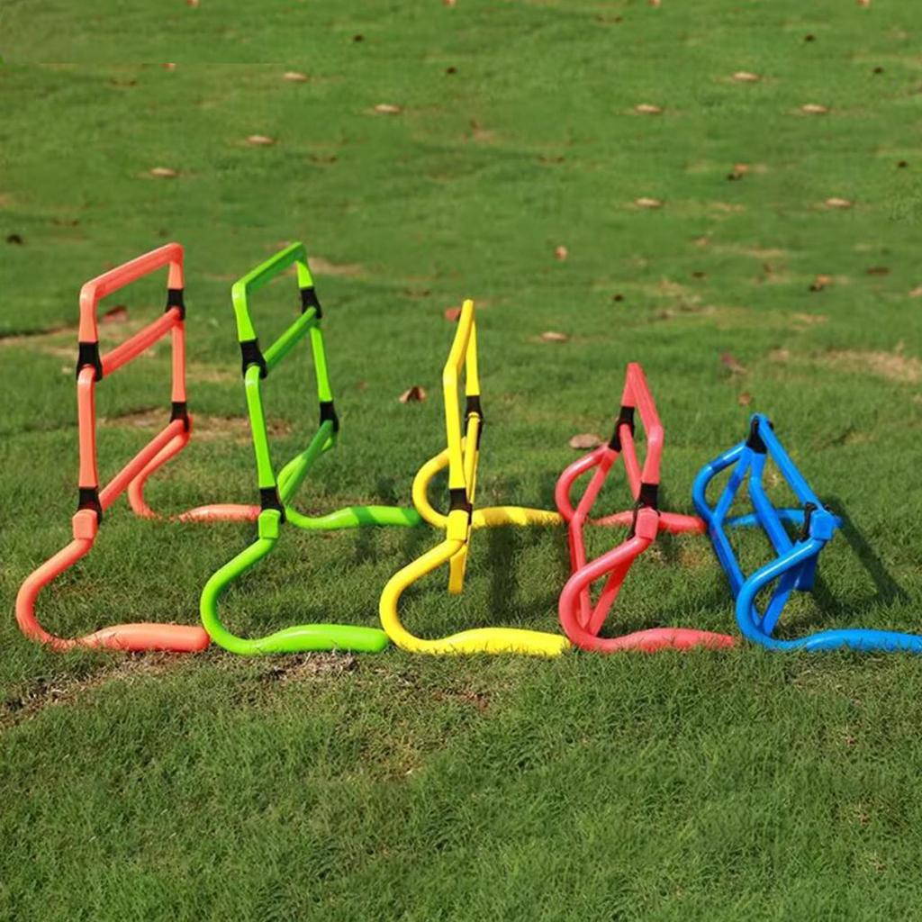 5Pcs Agility Hurdles Adjustable Height Speed Training Equipment for Hurdle Football