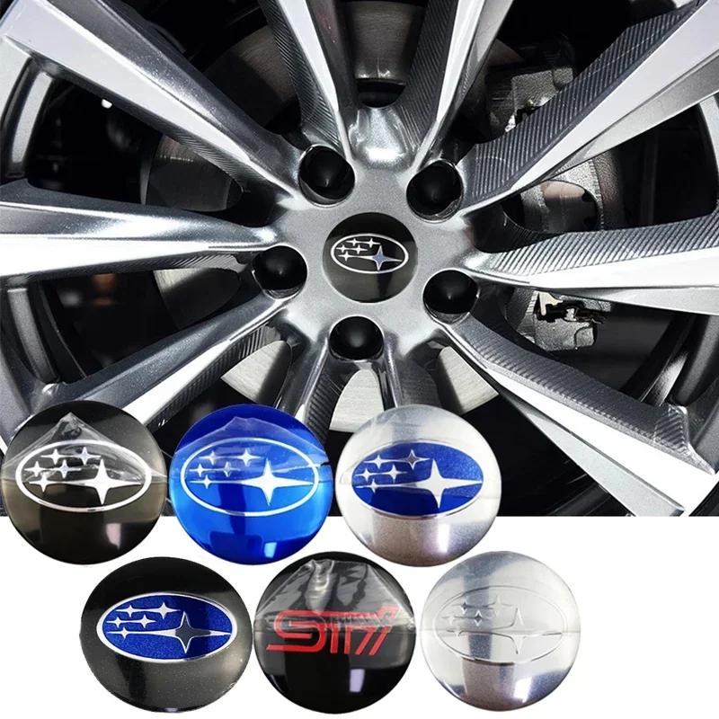 4pcs 60mm/65mm Car Wheel Rims Center Hupcaps Emblem Stickers for Subaru STI ASCENT BRZ LEVORG OUTBACK TRIBECA WRC yu0