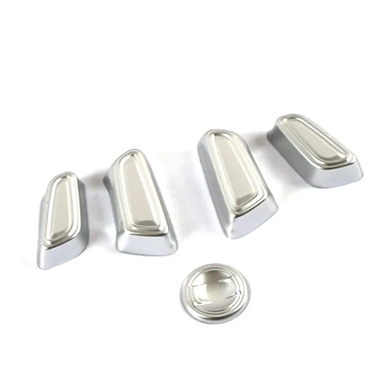 For Toyota Rav 4 Rav4 -2025 Carbon Fiber Color Seat Adjustment Button Panel Trim ABS Matte Silver Interior Accessory