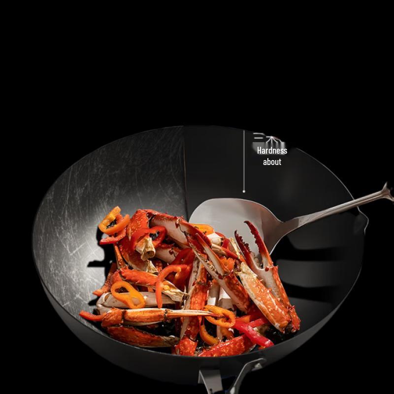Sanhe 32cm Nitrogen-Treated Iron Wok