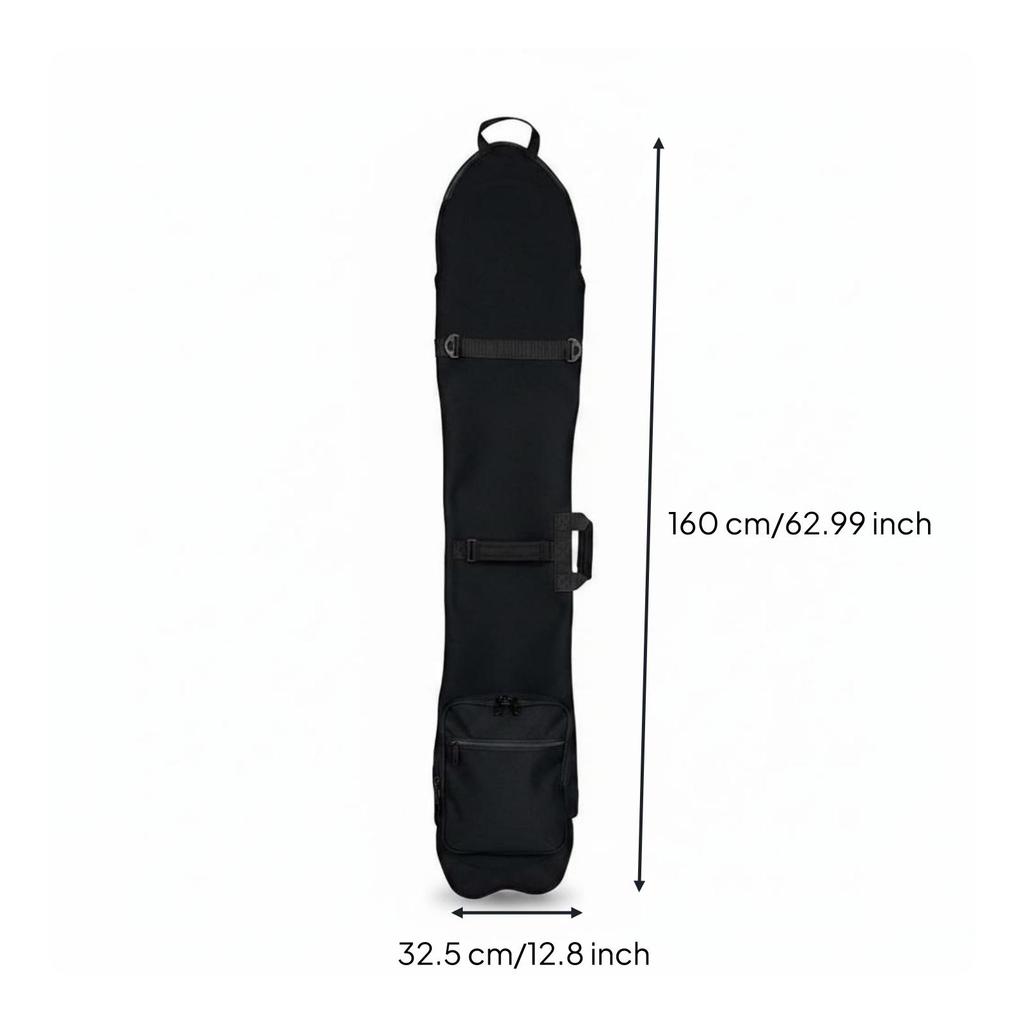 Single-Shoulder Snowboard Bag Hand-Carry Handles Padded
