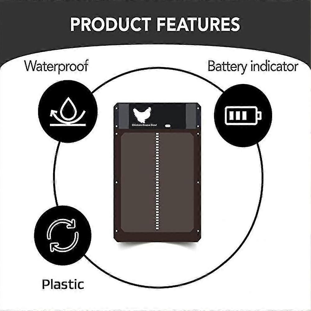 Fully Automatic Chicken Cage Door Opener, Chicken Coop Light Sensor Closer
