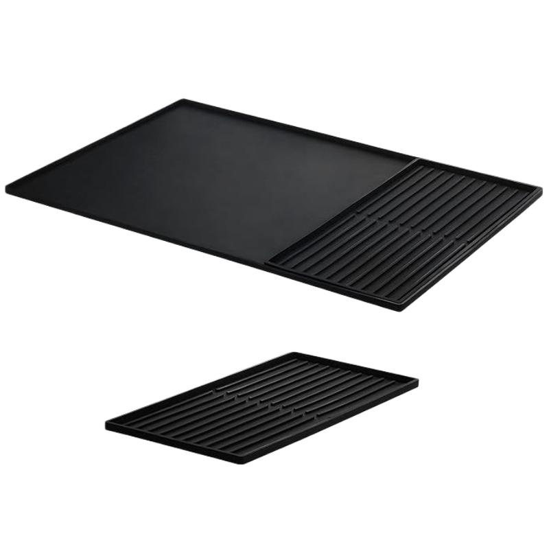 Tapete de Silicone Resistente ao Calor para Café - Bandeja Drenante Antiderrapante para Bar e Mesa de Jantar