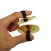 1 Paio Danza del Ventre Ottone Bel Suono Anello Elastico per Dita Compatto e Leggero Anti-caduta Colore Unico Prestazione Rame Superficie Liscia