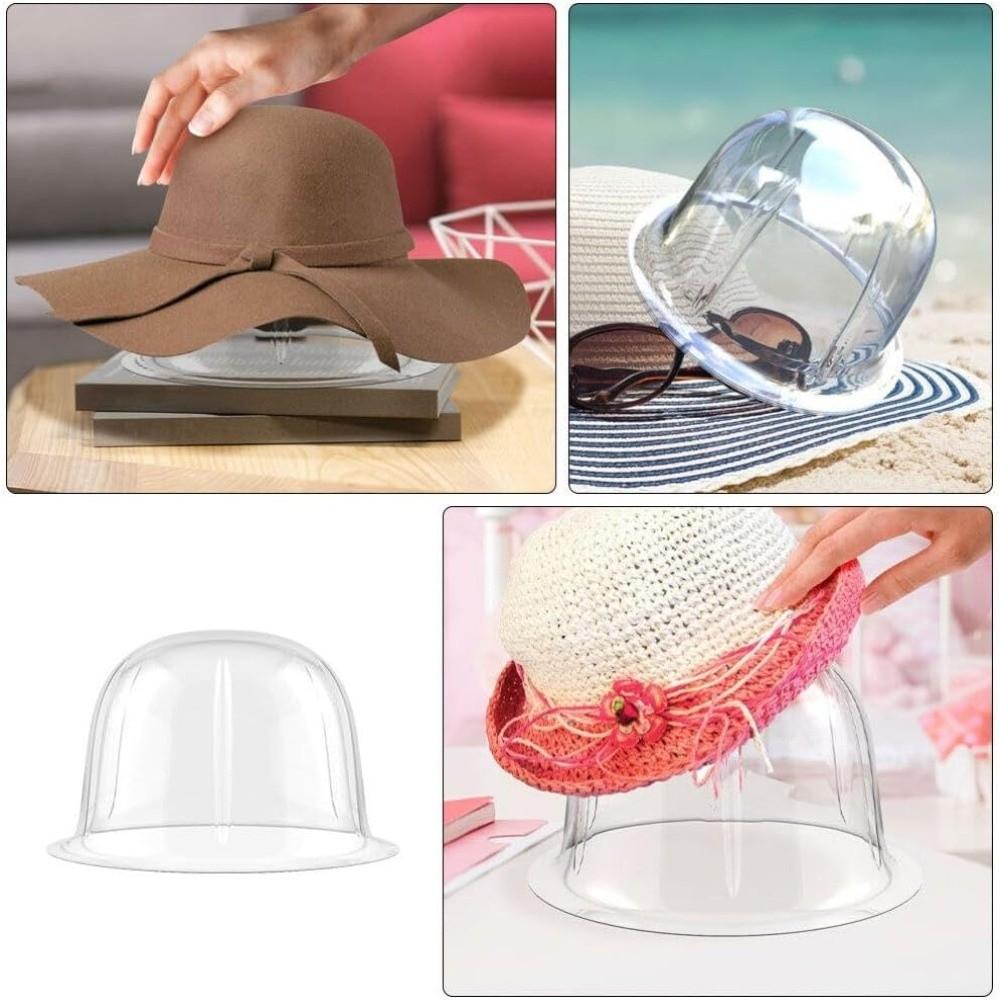 Przezroczysty Stojak na Kapelusz Bucket Hat Stojak na Kapelusze z PVC Stojak do Eksponowania Kapeluszy Do Eksponowania i Przechowywania Kapeluszy