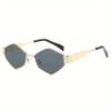 1/2PCS Retro Women Glasses Full Frame Black Decorative Lens Lightweight Comfortable Fashion Eyewear