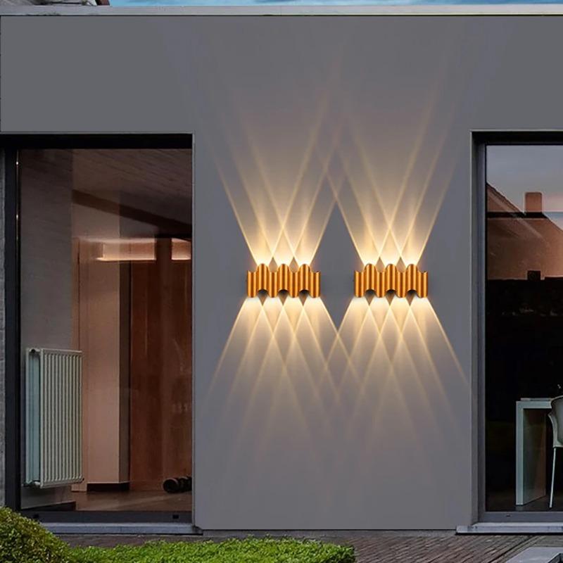 LED nástěnné svítidlo vnitřní a venkovní IP65 Vodotěsné Moderní minimalistický styl 3W/5W/7W žárovky Hliníkové verandové zahradní osvětlení
