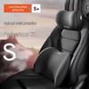 Red Memory Foam Lumbar Support Car Headrest Cushion Set