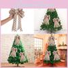 Festive Textured Cloth Christmas Bow Adornments Beautifully Crafted Handmade Tree Decor