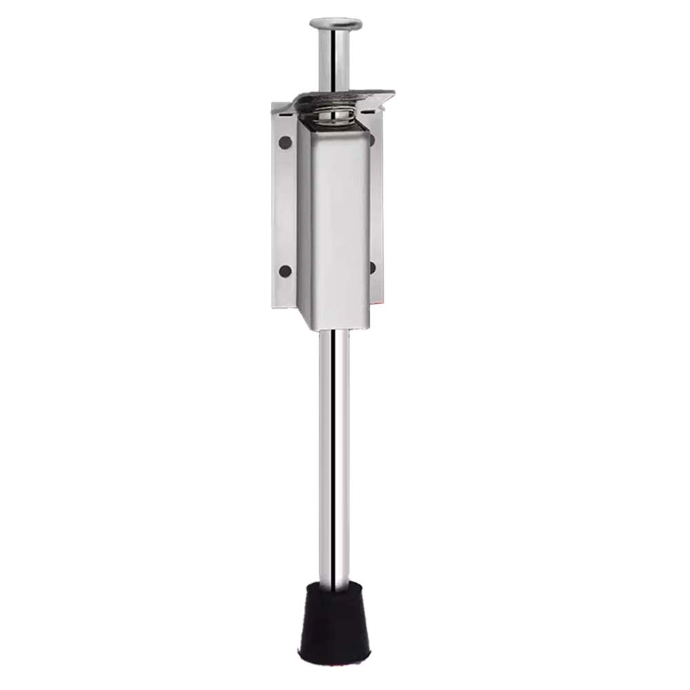 Stainles Steel Foot Pedal Door Stopper Foot Pedal Door Top Stopper Holder Floor Limiter With Rubber Door Support Swing Stopper