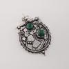 Natural Malachite Gemstone 925 Sterling Silver Jewelry Partywear Pendant 1.9" For Women CP-44-27