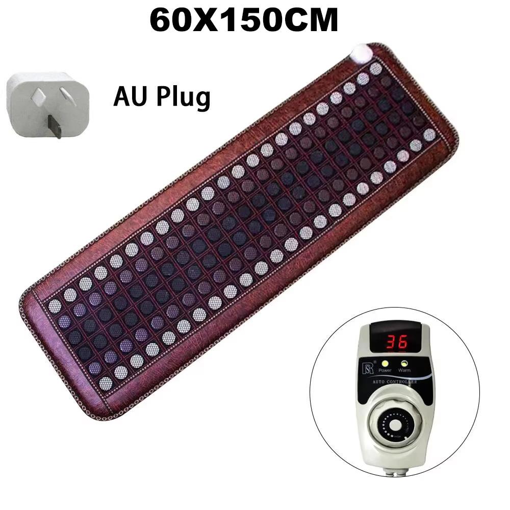Electric Heated Jade Tourmaline Mat Thermal Surface Comfort Pad With Controller Timer Home Relaxation Accessory Workout Supplies