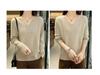 Women's 100% Wool Argyle V-Neck Sweater - Slimming, Versatile Twist Pattern Knitwear for Autumn/Winter