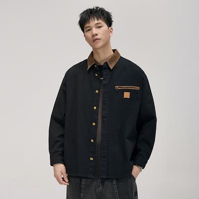 Ανδρικό σακάκι κυνηγιού πουκάμισου ρετρό Carhart υψηλής τεχνολογίας Ανδρικό μπουφάν που συνδέει πέτο με αντίθεση