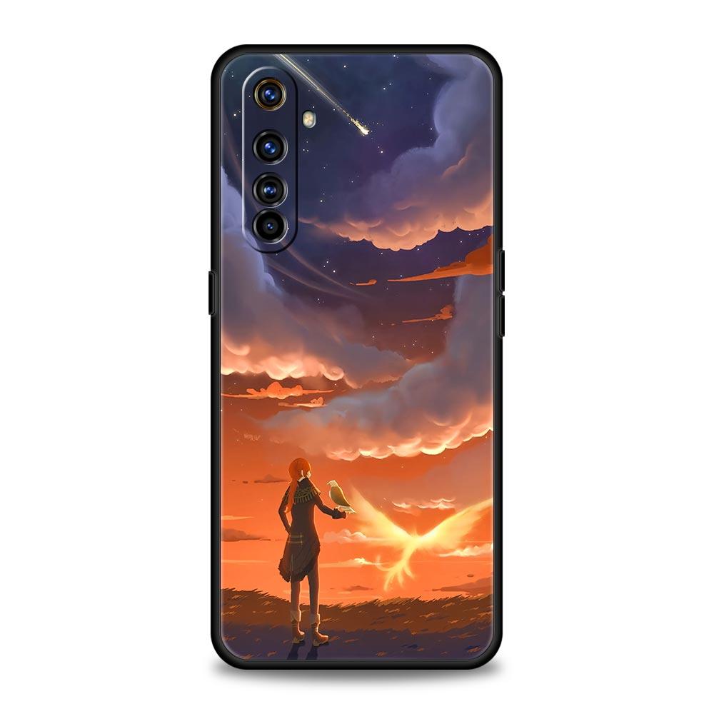 Phone Case For Realme 12 11 10 9 8 5G 7 6 GT5 GT3 GT2 Pro Plus C21 C11 C25 C35 GT Neo 2 3 3T 5 Cover Genshin Impact Landscape