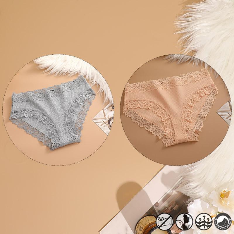 2 Teile/satz Baumwolle Unterwäsche Für Frauen Sexy Spitze Gerippt Floral Thongs Weibliche Atmungsaktive Feste T-back Bikini S-XL Sexy spitze Höschen