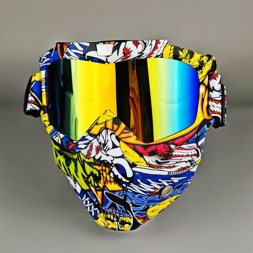 Moto Snow Goggles Mask UV400 Outdoor Riding Men's Windproof Sand Goggles Helmet Mask Mask