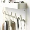 Wall Keychain Self-adhesive Key Holder Wall Mounted Storage Bag With Door Entry Channel And Office Hook Black