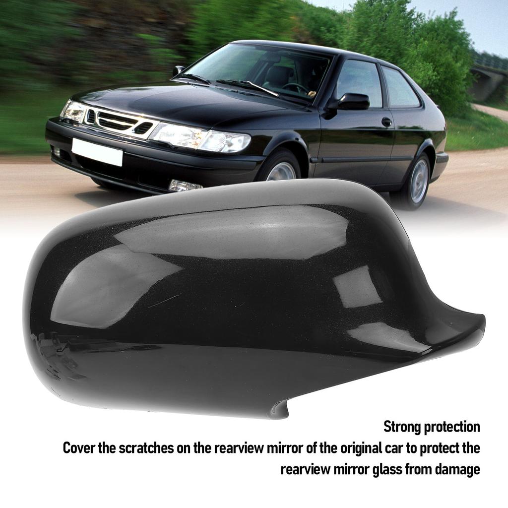 Rearview Mirror  Colorfast Wing Mirror Cover Protective Door Mirror  Scratch Proof  Fit Stylish Black for Vehicle