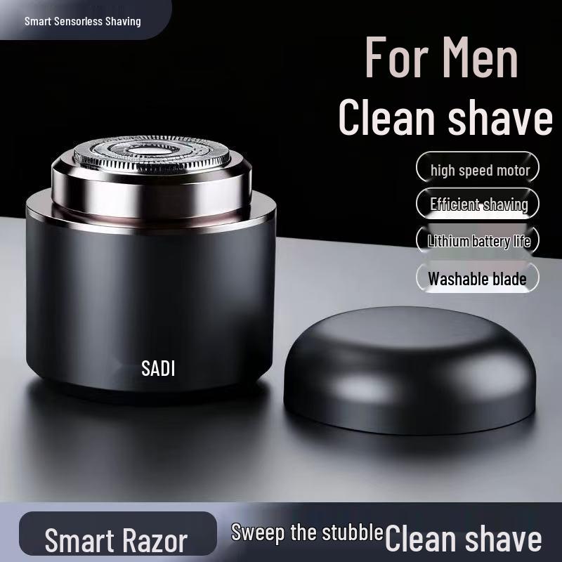 Compact Men's Electric Shaver - Full Body Washable, Super Clean, Portable for Travel