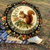 1PC Squirrel Flowers Umbrella-8-Rib Reinforced, Automatic Open, Lightweight & Durable, Cute Fashion Accessory for Outdoor-K1315