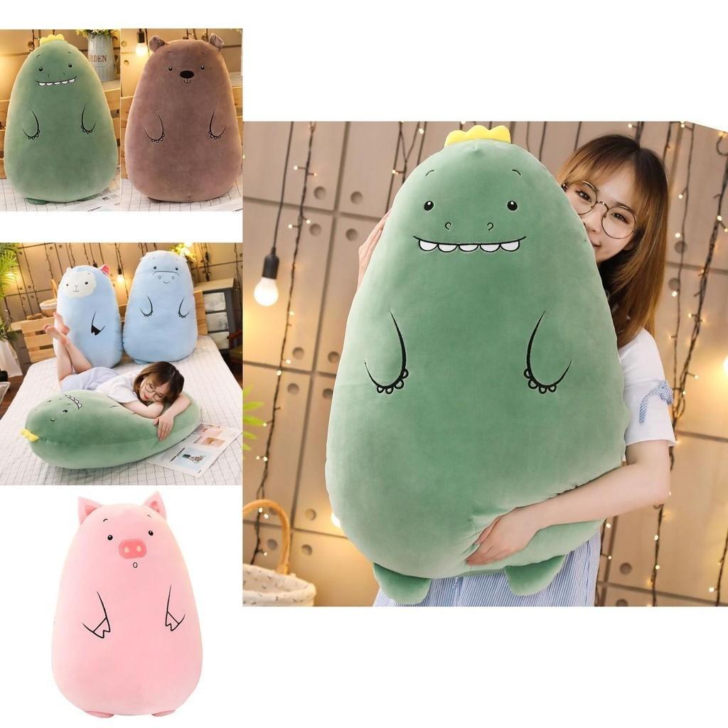 Adorable Plush Stuffed Toy Dinosaur Bear Pillow For Kids And Home Decor