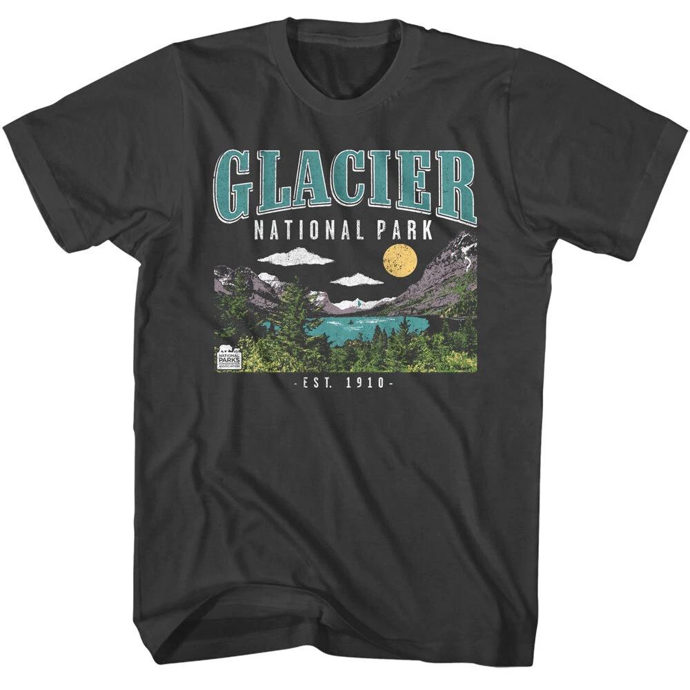 United States Glacier National Parks Montana Rocky Mtns Est 1910 Men s T Shirt M