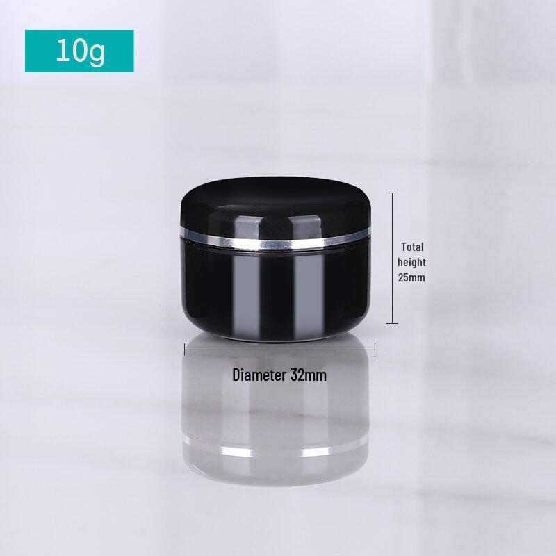 Auf Lager 20g Weiße Cremeschachtel mit Silberrand und Dichtung, 250g Kosmetik-Reiseglas