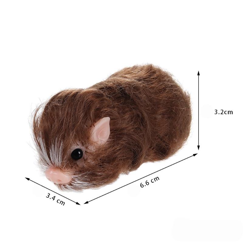 Simulation Hairy Pig Doll Soft Silicone Toy Realistic Animal Squeeze Decompression Stress Relief for Kids School Home Desk