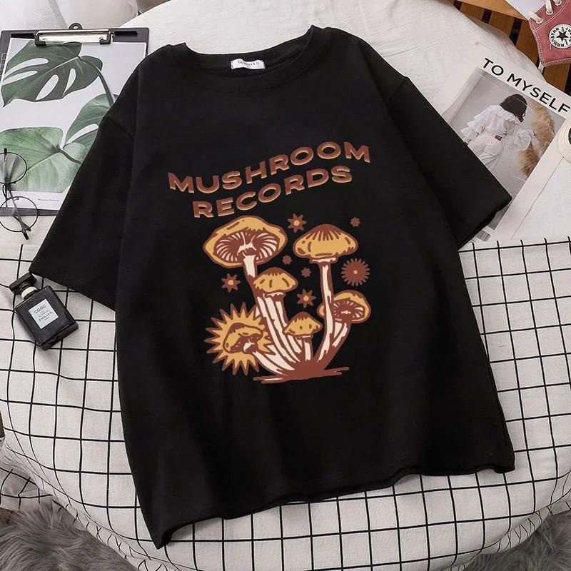 Tričko Retro Trippy Mushroom Cute T Shirts