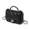 Bag Women's New Metal Chain Rhombus Handbag Versatile Shoulder Crossbody Medieval Women's Bag