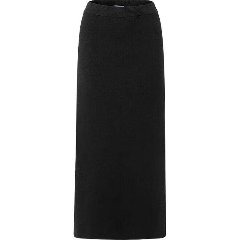PORTS Women's Wool Cashmere Blend Midi Skirt
