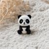 3D Printed Panda Desk Ornament, Retractable Rotating Cute Animal Figurine, Mini Fidget Stress Relief Toy for Home Office Decor