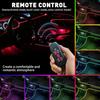 4M RGB LED Car Interior Fiber Optic Neon EL Wire Strip Atmosphere Light Remote A