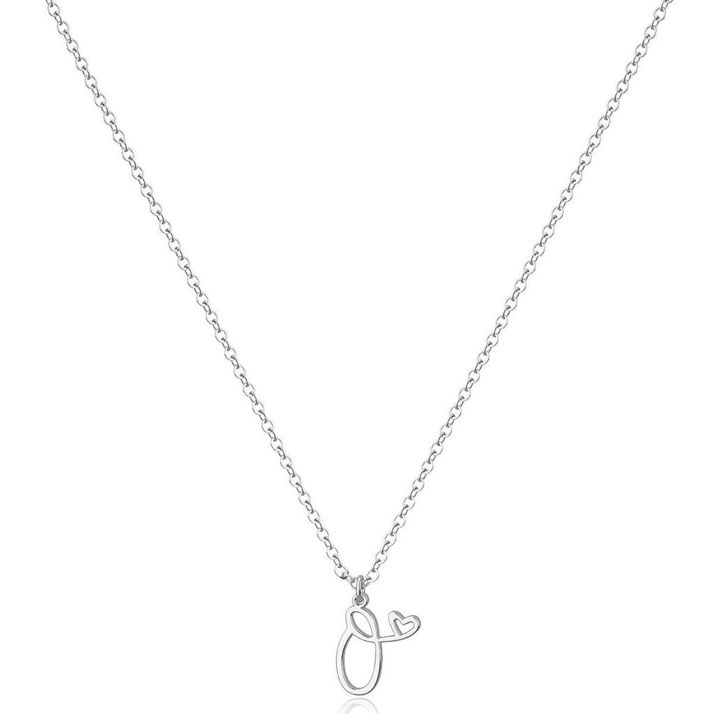 Stainless Steel Luxury Letter Necklace - Women's Stylish Clavicle Chain