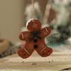 American Retro Christmas Snowman Cane Resin Pendant for Tree Decoration