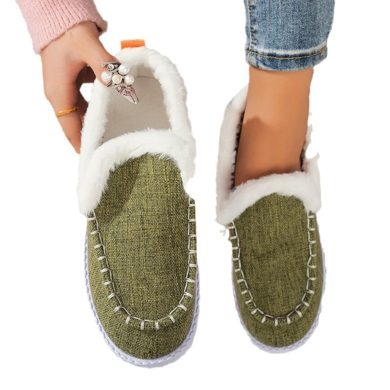 Premium Indoor Outdoor Snow Boots, Ultra Warm Winter House Slippers, Cozy Non-Slip Thermal Booties for Women