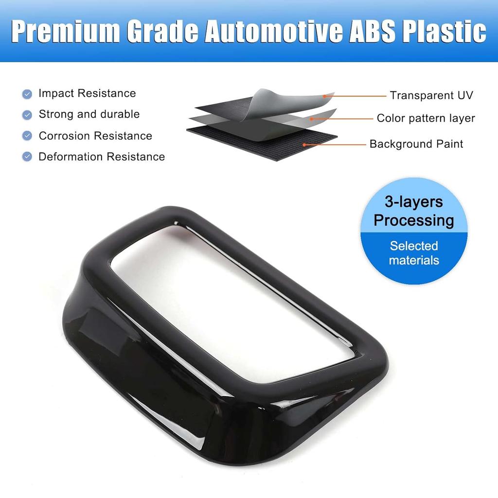 Headlight Switch Panel Cover Trim Compatible with H-yundai Tucson/Santa Cruz 2022-2024, ABS Car Headlight Switch Button Frame Cover Decor Accessories