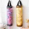 Wall-Mounted Garbage Bag Storage Artifact Box Finishing Kitchen Plastic Bag Collector No Punching Shopping Storage Hanging
