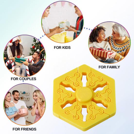 Rozkládací Fidget Spinner Hračka Úleva od Stresu Úzkosti Bistabilní Stav Gyroskop Přenosný Cestovní Prstový Bifurkační Gyroskop Senzorická Rotující Hračka