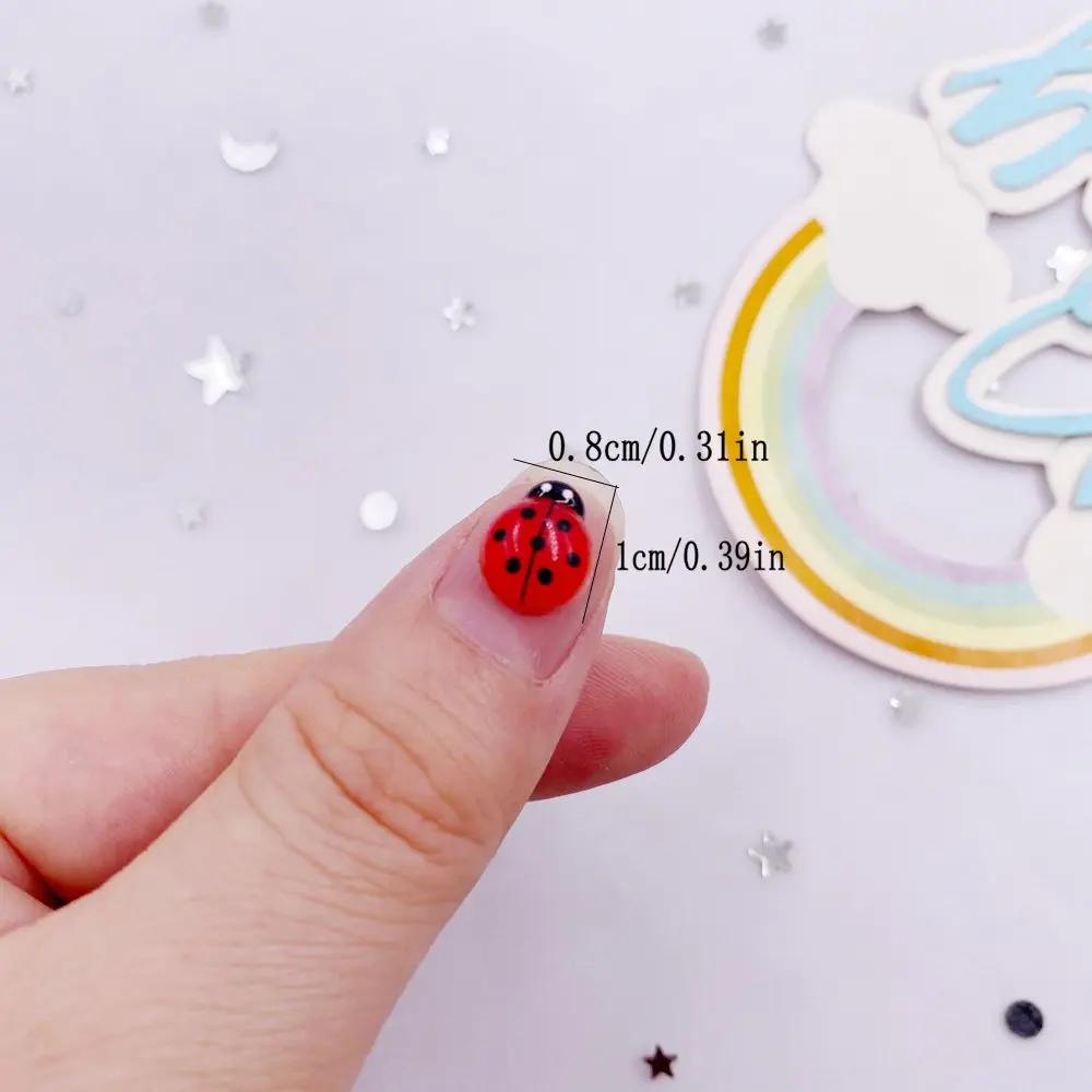 30pcs Mixed Resin Colorful Beautiful Beetle Flat Back Rhinestones Nail Art Applique DIY Wedding Scrapbook Jewelry Making